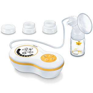 Beurer, white/yellow - Electrical breast pump BY40