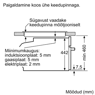 Bosch, mikrolainefunktsiooniga, 45 L, must - Integreeritav kompaktahi