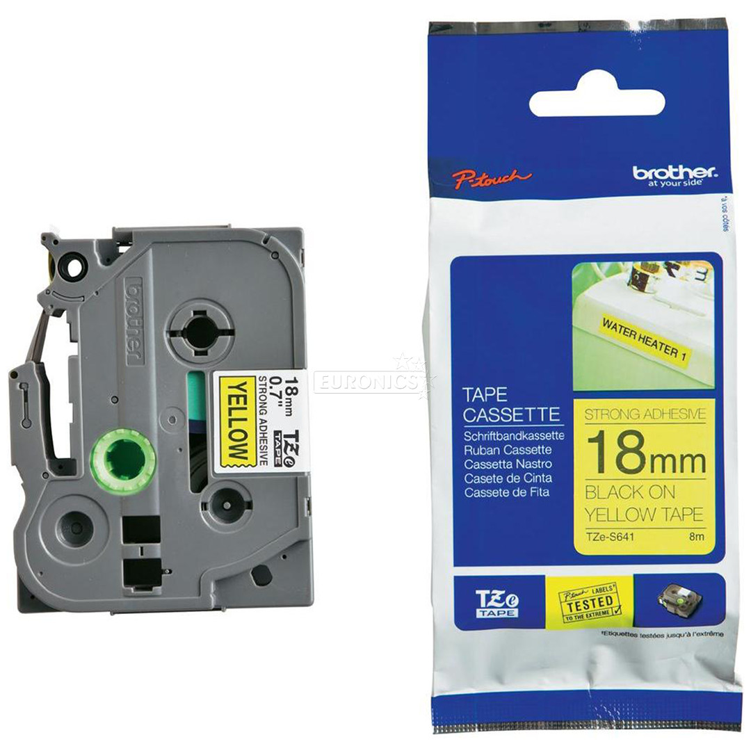 Lint must kiri kollasel taustal 8m x 18mm, Brother