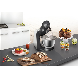 Bosch MUM5 HomeProfessional, 3,9 л, 1000 Вт, серый/cеребристый - Кухонный комбайн