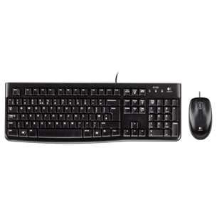 Logitech MK120, US, must - Klaviatuur + hiir