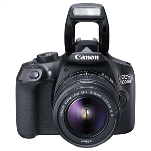 Peegelkaamera EOS 1300D + objektiiv EF-S 18-55mm f/3.5-5.6 IS II, Canon