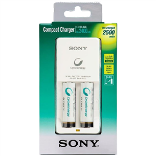 Plug-in charger and 2xAA battaries, Sony