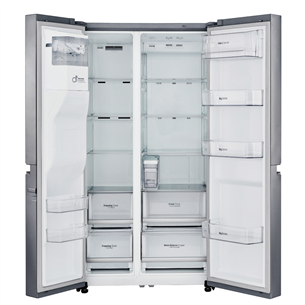 LG Water & Ice Dispenser 625 L, stainless steel - SBS Refrigerator