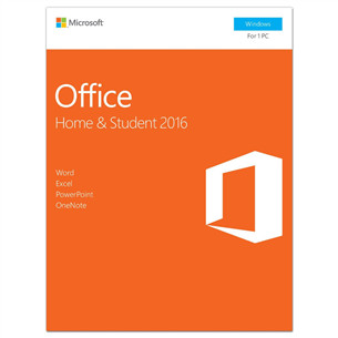 Software for Windows Office Home & Student 2016, Microsoft / EST