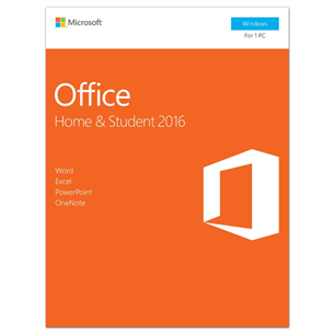 Software for Windows Office Home & Student 2016, Microsoft / EST