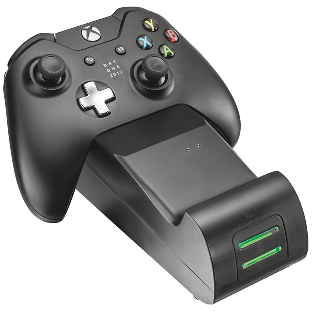 Зарядная подставка GXT 247 + аккумулятор для двоих игровых пультов Xbox One, Trust