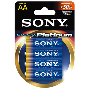 4 x AA patareid Sony Stamina Platinum