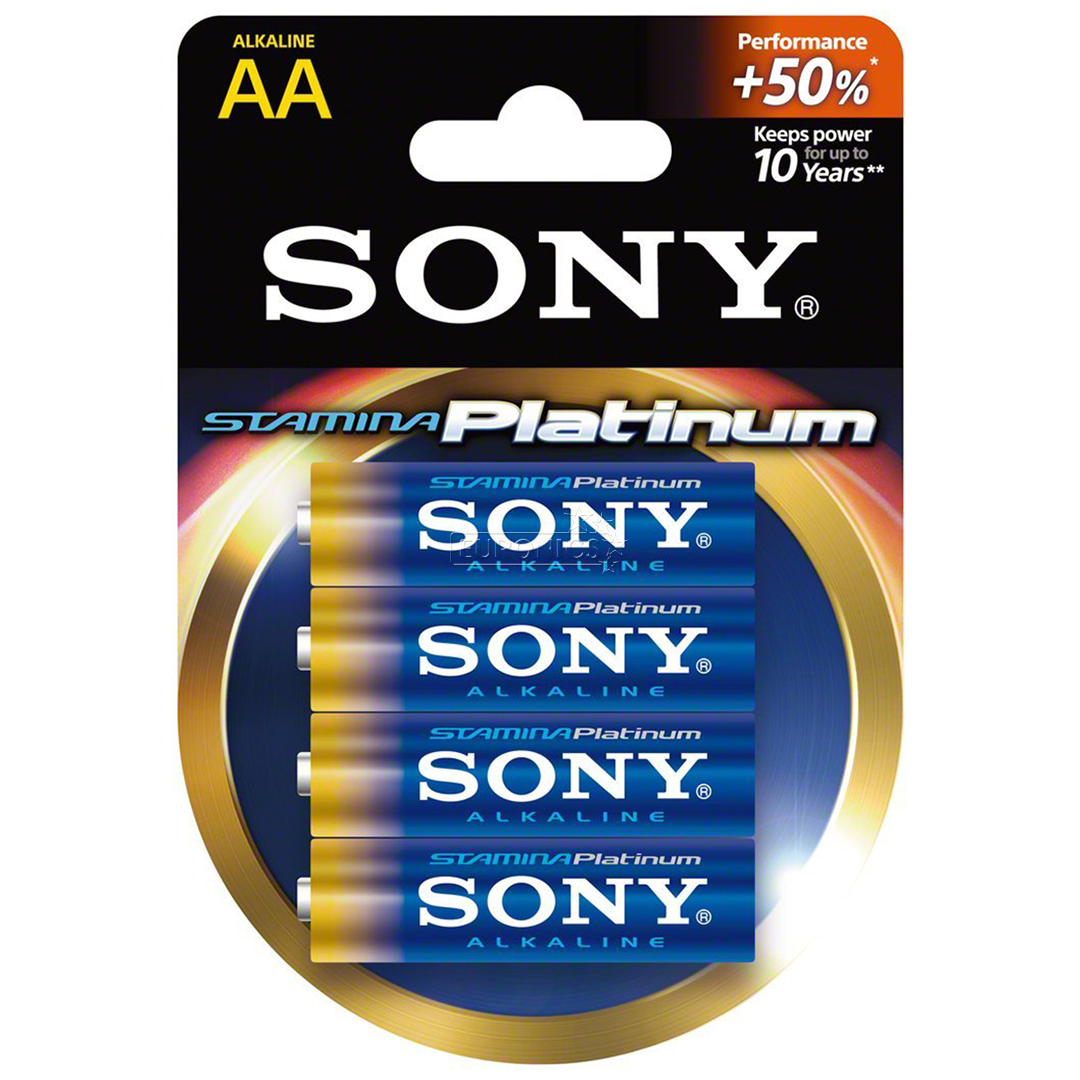 4 x AA patareid Sony Stamina Platinum