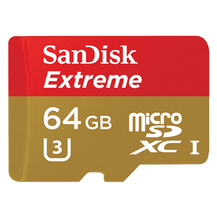 Карта памяти MicroSDXC SanDisk Extreme (64 ГБ)