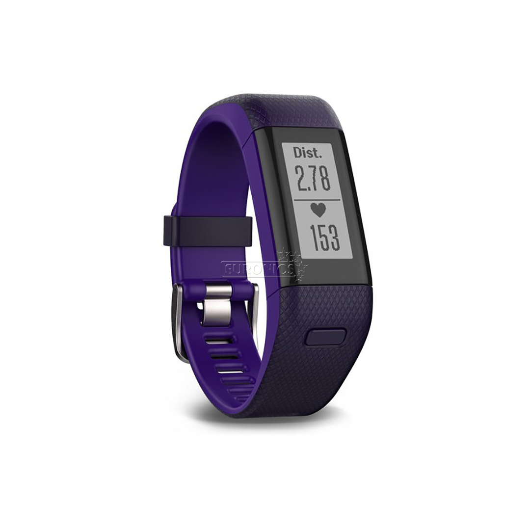 Aktiivsusmonitor Garmin Vivosmart HR+ / regular, lilla (136-192mm)