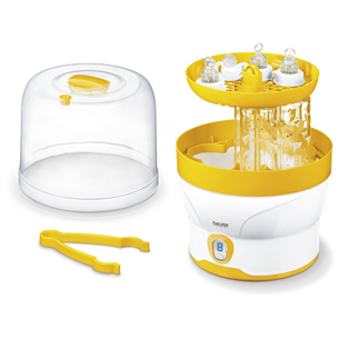 Beurer, white/yellow - Digital steam steriliser