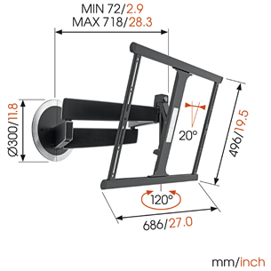 LCD wall mount Vogel's NEXT 7345 (40-65'')