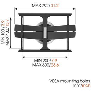 Teleri seinakinnitus Vogel's NEXT 7345 (40-65'')