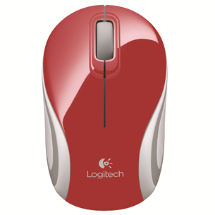 Logitech M187, red - Wireless Optical Mouse 910-002732