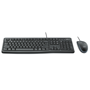 Logitech MK120, SWE, must - Klaviatuur + hiir 920-002823