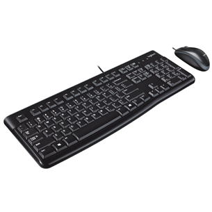 Logitech MK120, SWE, черный - Клавиатура + мышь