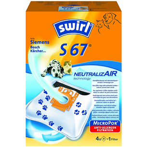 Swirl, 4 pcs - Dust bags S67PET
