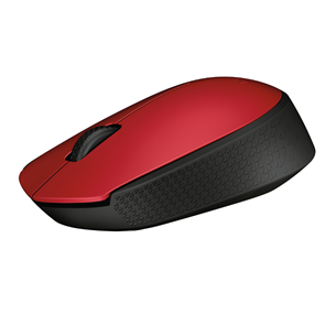 Logitech M171, punane - Juhtmevaba optiline hiir