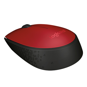 Logitech M171, punane - Juhtmevaba optiline hiir