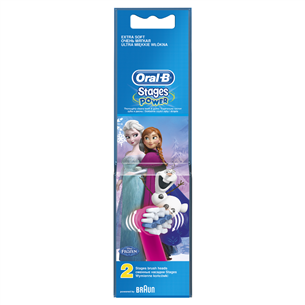 Braun Oral-B Kids Stages Power Frozen, 2 шт., розовый - Насадки для детской электрической зубной щетки