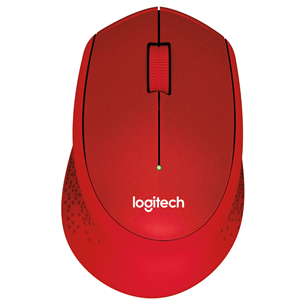 Logitech M330 Silent Plus, тихая работа, красный - Беспроводная оптическая мышь