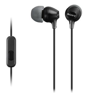 Sony EX15AP, must - Kõrvasisesed kõrvaklapid MDREX15APB.CE7