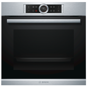 Bosch Serie 8, pyrolytic cleaning, 71 L, inox - Built-in Oven