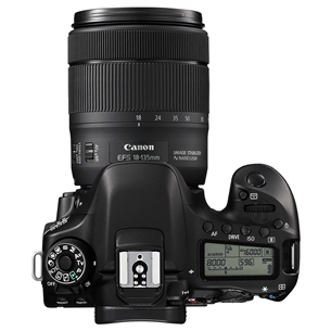 Зеркальная фотокамера EOS 80D, Canon + объектив EF-S 18-135мм f/3.5-5.6 IS USM