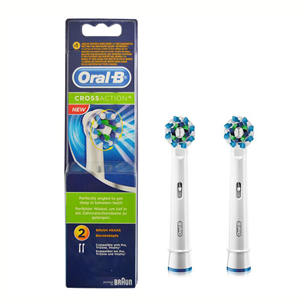 Braun Oral-B Cross Action, 2 pieces, white  - Spare brush