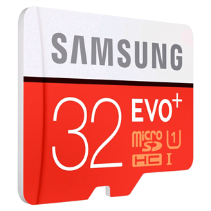 Micro SDHC memory card + adapter Samsung EVO+ (32 GB)