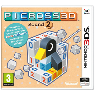 3DS game Picross 3D: Round 2