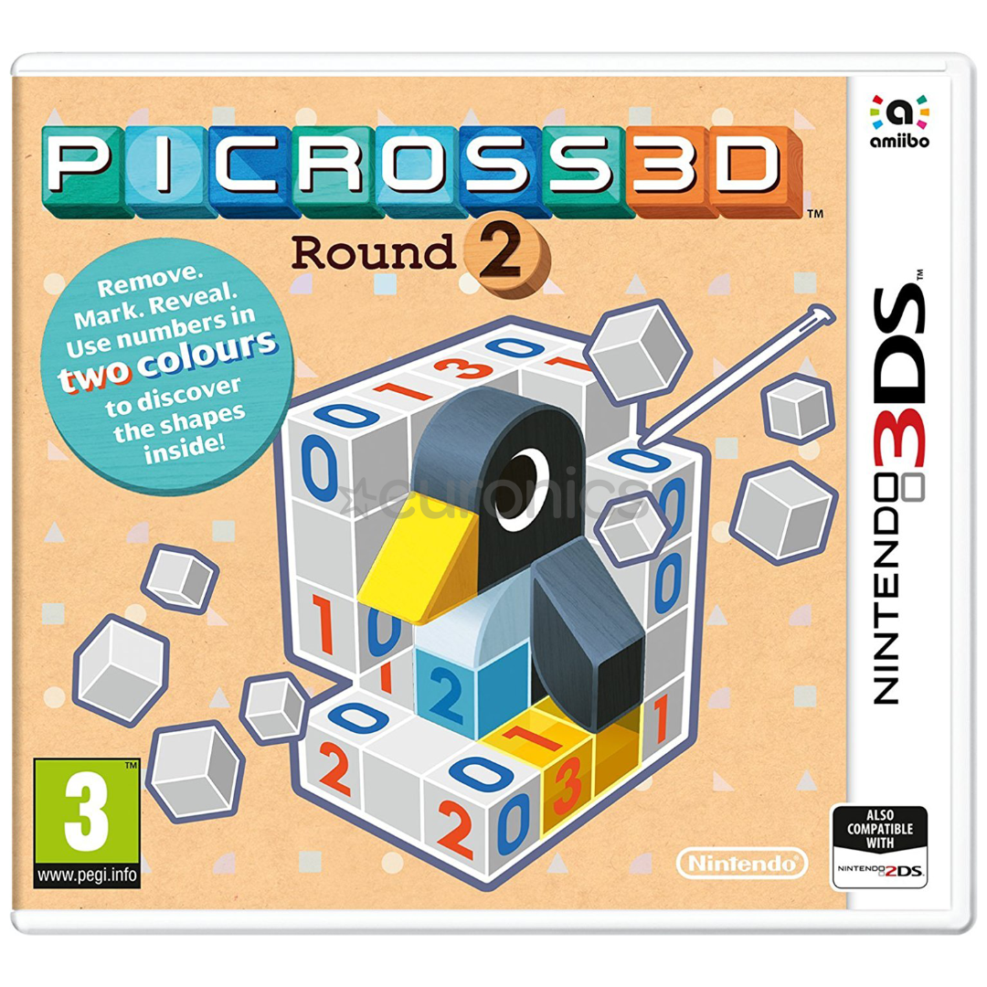 3DS mäng Picross 3D: Round 2