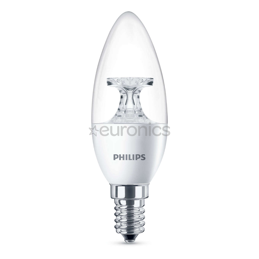 Свечевидная светодиоднаая лампа Philips (E14, 40 Вт, 470 лм)