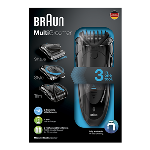 Триммер для бороды Braun + бритва Gillette Fusion