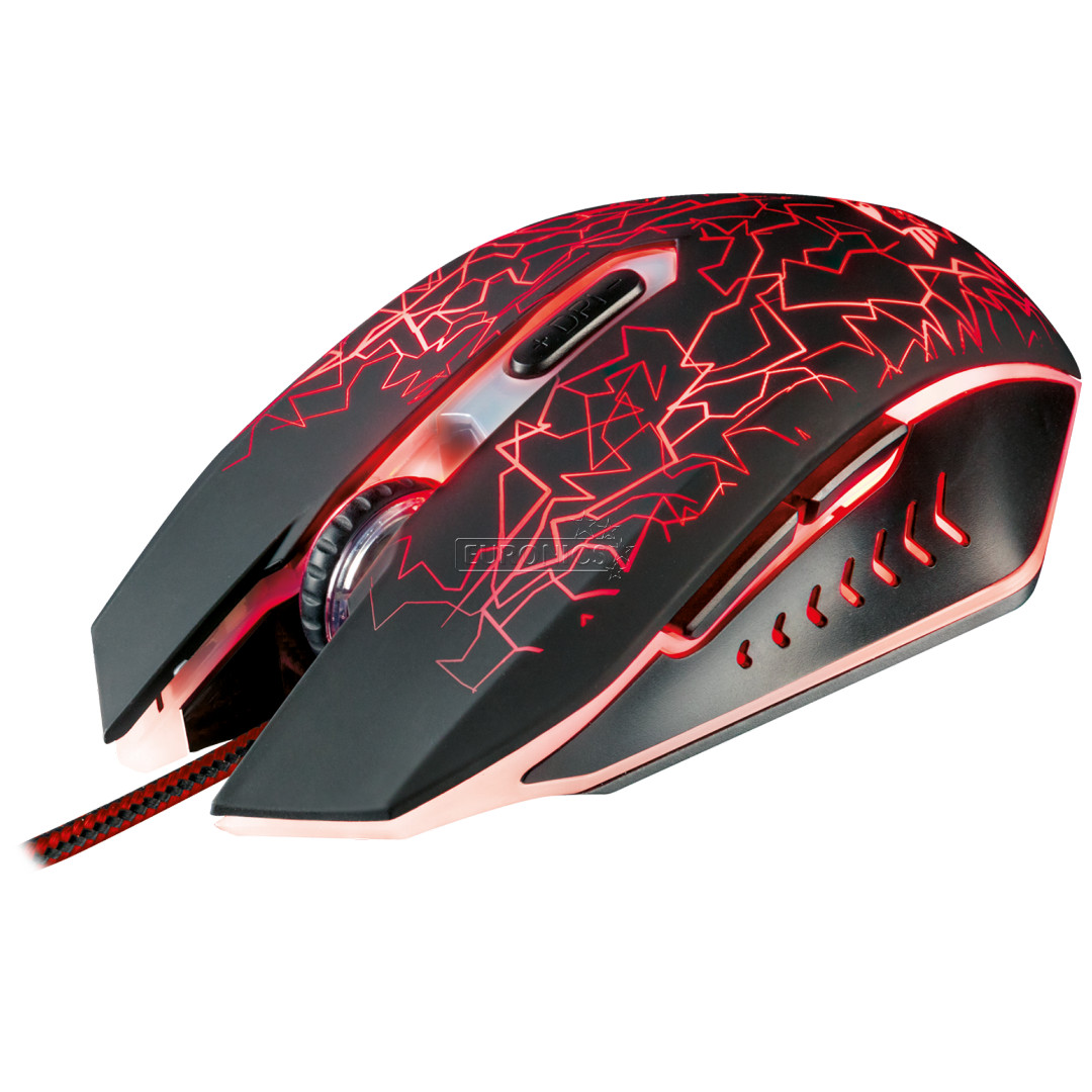 Trust GXT 105 Izza, black/red - Optical mouse