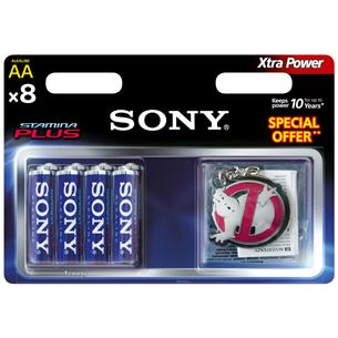 8 x AA patarei Sony Alkaline