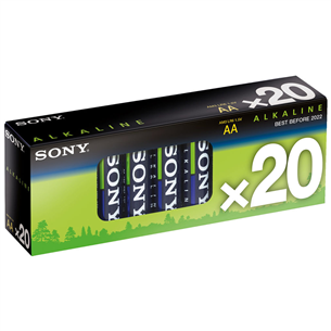 20 x AA patareid Sony Alkaline