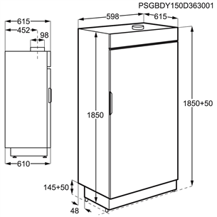 Electrolux, 4 kg, depth 61.5 cm - Drying Cabinet