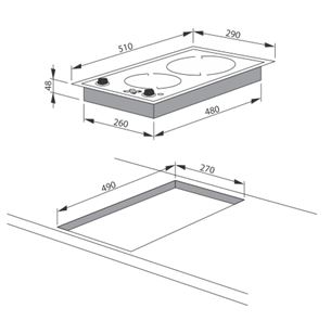 Built-in hob Hansa