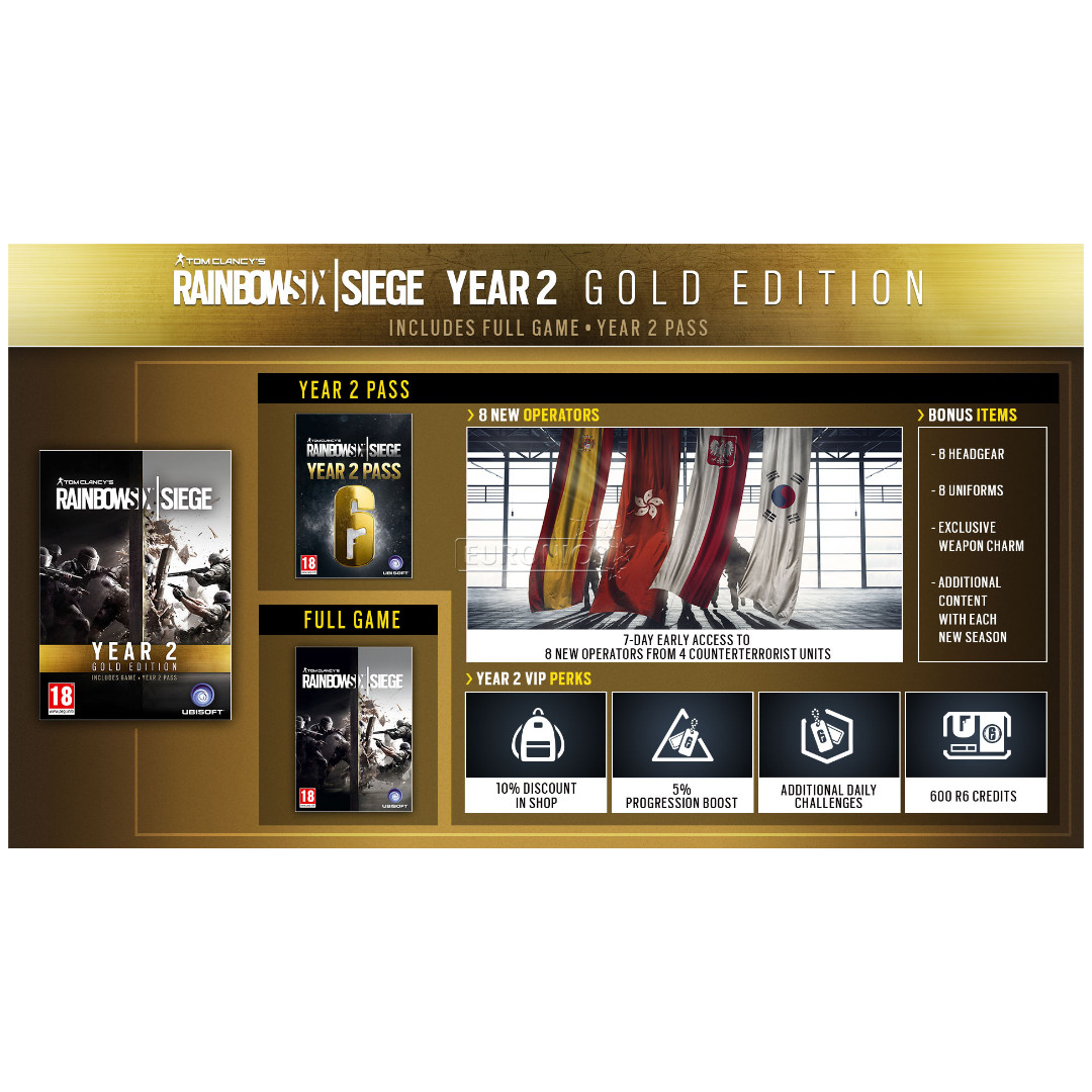 Xbox One game Rainbow Six: Siege Year 2 Gold Edition