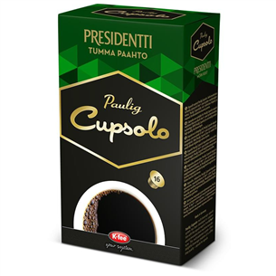 Coffee capsules Presidentti Cupsolo, Paulig