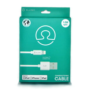 USB -- Lightning cable Blurby / 1,2 m