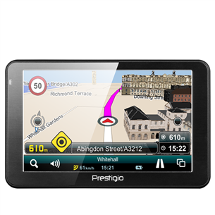 Videoregistraator Prestigio RoadRunner 140 + GPS-seade GeoVision 5068 Mireo