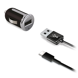 Автомобильное зарядное устройство + кабель USB тип C (1 м) Celly