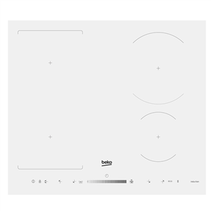 Beko, width 58.2 cm, white - Built-in induction hob