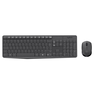 Logitech MK235, SWE, must - Juhtmevaba klaviatuur + hiir