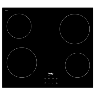 Beko, width 58 cm, black - Built-in ceramic hob