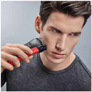 Braun Series 3, black/red - Shaver