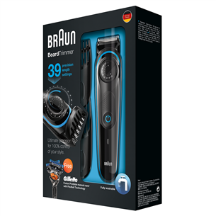 Beard trimmer Braun BT3040 + Gillette Fusion razor